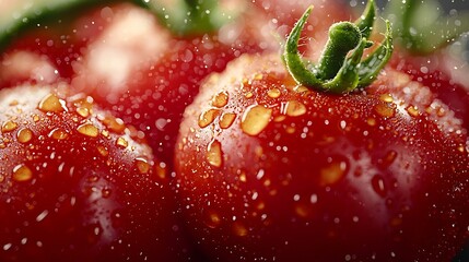 Poster - Tomatoes Texture Background Pattern : Generative AI