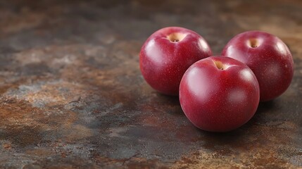 Poster - Little Ripe Plums Closeup : Generative AI