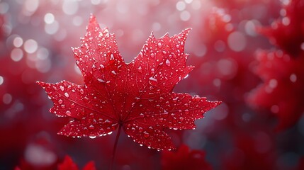 Poster - Maple Leaves Texture : Generative AI
