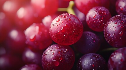 Poster - Ripe Grapes Texture : Generative AI