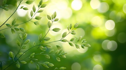Fototapete - Summer Nature Background : Generative AI