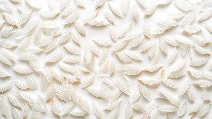 Poster - White Rice Background : Generative AI
