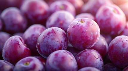 Poster - Many Plums Background : Generative AI