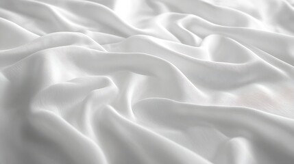 Poster - White Soft Fabric Texture : Generative AI