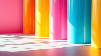 Poster - Colorful Minimalistic Banners : Generative AI