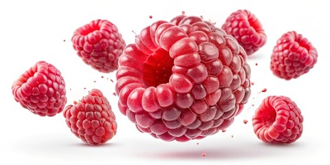 raspberry isolated on white background