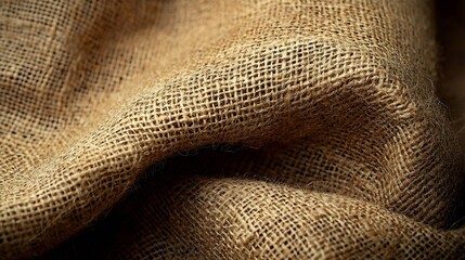 Poster - Burlap Sacking Hessian or Gunny Bag Texture : Generative AI