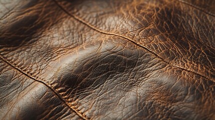 Aufkleber - Natural Cow Leather Texture Background : Generative AI