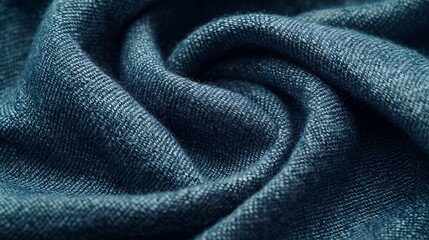 Poster - Mat Gray Folded Cotton Fabric Texture Background : Generative AI