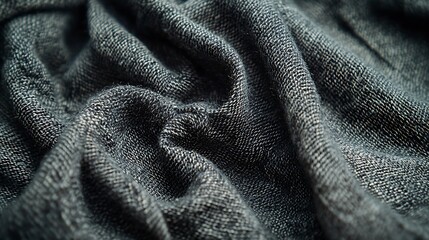 Aufkleber - Gray Grungy Fabric Texture : Generative AI
