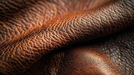 Aufkleber - Closeup Background of Natural Leather : Generative AI