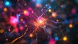 © Theeranan - Abstract neural connections glowing in bright colors against a dark background, representing AI and brain synapses.