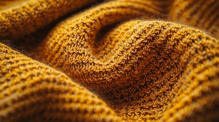 Poster - Yellow Furniture Fabric Texture : Generative AI