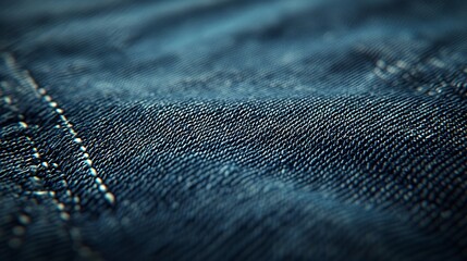 Poster - blue jeans fabric background : generative ai