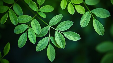 Poster - Green Leaves Texture : Generative AI