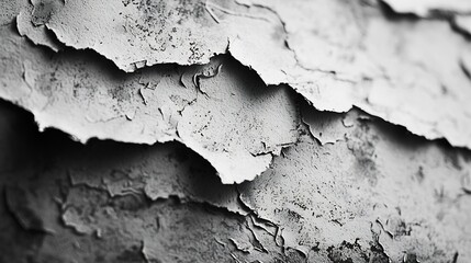 Poster - Old Black and White Paper Background Texture : Generative AI