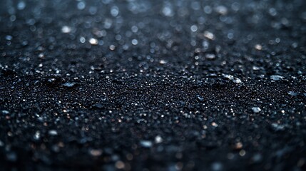 Poster - Black Dusty Floor Texture : Generative AI