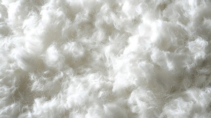 Aufkleber - White Cotton Wool Texture Top View : Generative AI