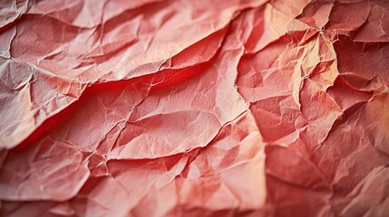 Poster - Red Paper Texture St Valentines Day Background : Generative AI