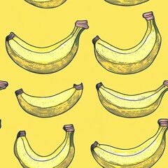 Poster - Banana Pattern.