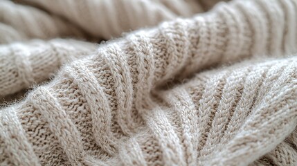 Aufkleber - Knitted Fabric with Seam : Generative AI
