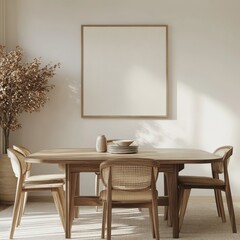 Wall Mural - Minimalist Dining Room.