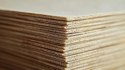 Poster - Plain Blank Cardboard Texture : Generative AI