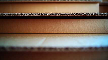 Aufkleber - Corrugated Cardboard : Generative AI