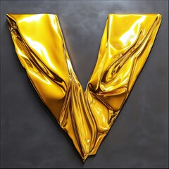 Canvas Print - Golden V Shape.