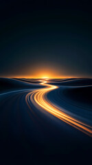 Canvas Print - Flowing curves with a strong sense of technology