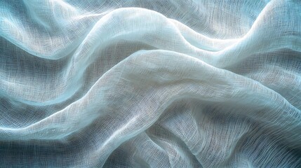 Poster - White Linen Texture : Generative AI