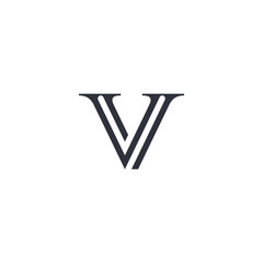 V logo, letter v, initial v logo design