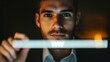 © zen - Young businessman touching web browser address bar with www sign