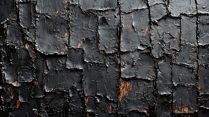 Aufkleber - Grungy Black Texture : Generative AI
