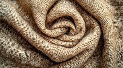 Poster - Beige Woolen Fabric Background Top View : Generative AI