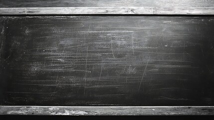 Poster - Black Dirty Chalkboard Background : Generative AI
