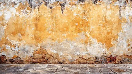 Poster - Old Vintage Wall Texture Dirty Brown Stucco Background : Generative AI