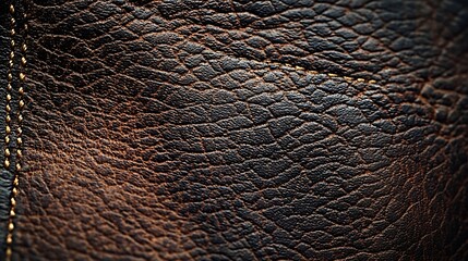 Poster - Natural Leather Texture Background : Generative AI