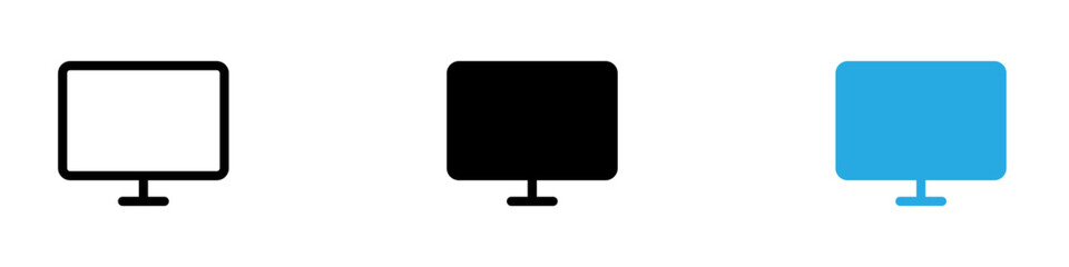 Wall Mural - Monitor icon thin line illustration