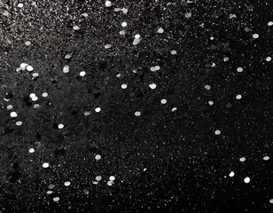 Aufkleber -  Black glitter sparkle background, ideal for glamour, holiday, or luxury sale promotions_1(129)