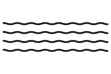 Wall Mural - Wave vector icon in line style design for website design, app, UI, isolated on white background. Water waves symbol. Editable stroke. Vector illustration.