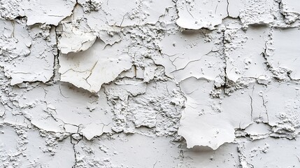 Poster - White Wall Background Stucco Texture : Generative AI