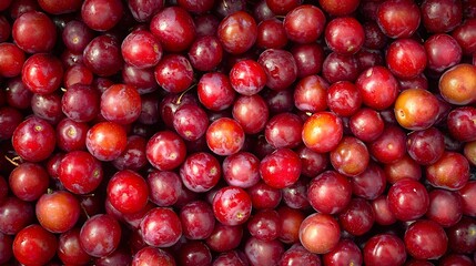Poster - Lots of Fresh Plums Berries Top View : Generative AI