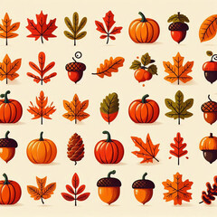 Sticker - Autumn / Fall Icons