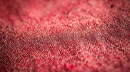 Aufkleber - Red Grainy Fabric Texture : Generative AI