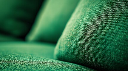 Poster - Green Furniture Fabric Texture : Generative AI