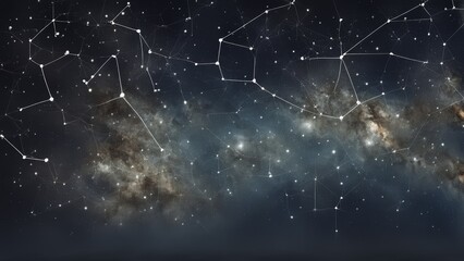 Wall Mural - starry night sky