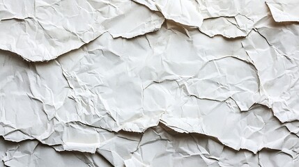 Poster - White Cardboard Texture Top View : Generative AI