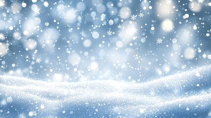 Poster - Falling Snow Vector Background in EPS 10 : Generative AI