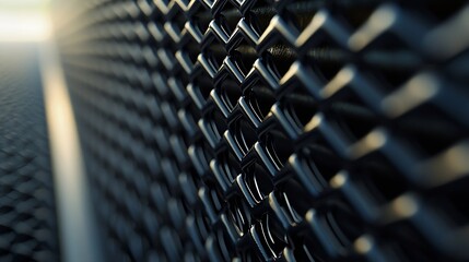 Aufkleber - Abstract Seamless Vector Chainlink Texture Pattern : Generative AI